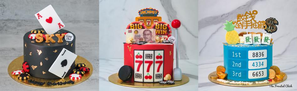 gambling themed cakes